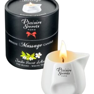 Masážní svíčka Plaisirs Secrets Candle White Tea (80 ml)