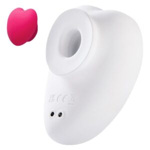 Sauce Sweeeheart Clitoral Vibrator White & Pink